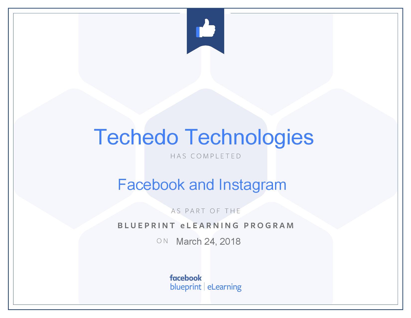 Facebook and Instagram Certificate